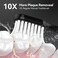 Seago Electric Toothbrush for Adults with Pressure Sensor, Sonic Toothbrushes Holder Wall Mounted, 30 Days Battery Life, 5 Cleaning Modes, 8 Replacement Heads, Timer &amp; IPX7 Waterproof(Black)