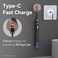Seago Electric Toothbrush for Adults with Pressure Sensor, Sonic Toothbrushes Holder Wall Mounted, 30 Days Battery Life, 5 Cleaning Modes, 8 Replacement Heads, Timer &amp; IPX7 Waterproof(Black)