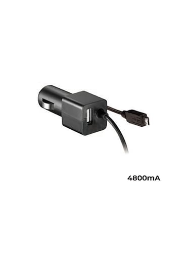 Igreen Smart Phone Car Charger with Built-in Micro USB Cable &amp; USB Output 4800mA