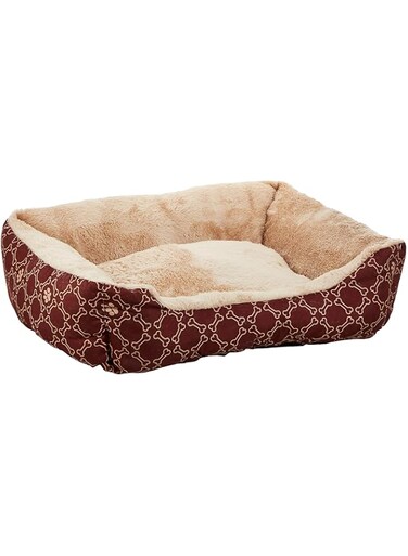Pawise Square Dog Bed, Multi-Colour, 22 Inches