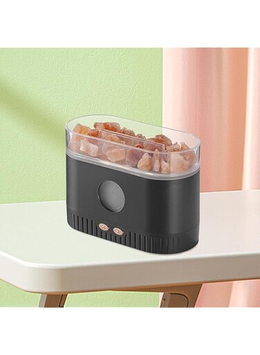 YU WELL Salt Lamp Essential Oil Diffuser 7 Color Gradient LED Lights Ultrasonic humidifier Aromatherapy Diffuser 200ML Mist Modes for Home Bedroom Office Auto Shut-Off (GREY)