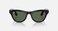 Ray-Ban Meta Skyler (Size 52) Shiny Smart AI Glasses for Men and Women - Shiny Black / G15 Green (International Version)