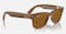 RayBan Meta Wayfarer Smart Glasses Polarized Brown Lenses (Medium Size) - Shiny Caramel