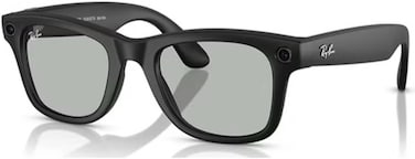 RayBan Meta Wayfarer Wearable Smart Sunglasses (Size 53) - Matte Black/Transitions Graph Green (International Version)