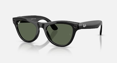 Ray-Ban Meta Skyler Sunglasses Gen 2 (Size 52) - Shiny Black / G-15 Green (International Version)