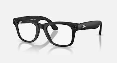 Ray-Ban Meta Wayfarer (Gen 2) glasses with Meta AI, Audio, Photo, Video Compatibility Size 50 - Clear lenses/Matte Black (International Version)