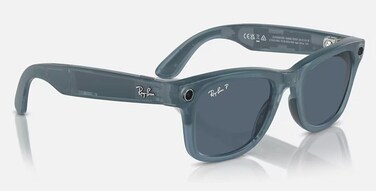 RayBan Meta Wayfarer Smart Glasses Polarized Blue Lenses (Medium Size) - Matte Jeans
