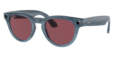 RayBan Meta Smart Glasses Headliner Shiny Jeans / Polar Dusty Red