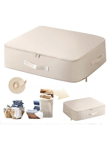 Packing Cube, Ultra Space Saving Self Compression Organizer, Heavy Duty Moving Bags, Storage Tote, Self Compressing Moving Clothes Organizer Bags for Comforters, Clothes, Bedding, Blankets