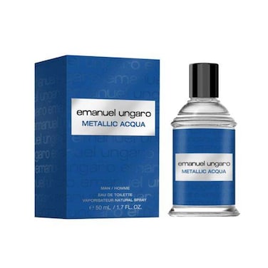 Emanuel Ungaro Metallic Acqua For Men Eau De Toilette 50ml