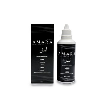 Amara Multi Purpose Disinfection Solution for Soft Contact Lenses, Contact Lenses Solution 100ml
