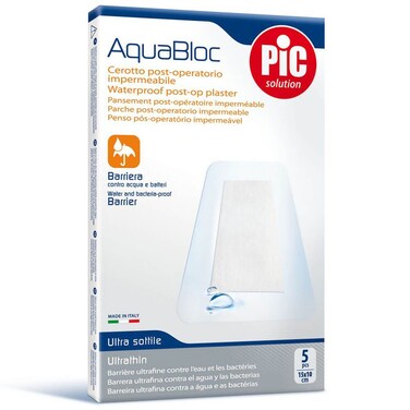 Pic Aquabloc Waterproof Post-Op Plasters 15 x 10 cm 5's