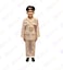 UAE Police Officer Costume &ndash; Premium Brown Unisex Set for Kids - Small