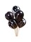 Party Time Marble Latex Balloons Wedding Confession Balloons Birthday Party Arrangement Colorful Cloud Balloons (12-Pack) (Color : Black, Size : 12&quot;)