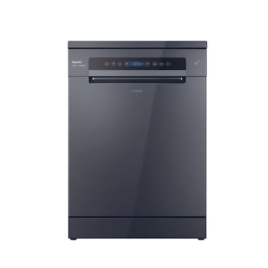 Candy Rapido&rsquo; CF 5C6F0A-19 Freestanding Dishwasher 15 Place Settings, Maxi Tub, Speed Drive Inverter Motor, Wash &amp; Dry 35 Min, Smart Door, WiFi, Grey   Energy Class C