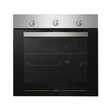 Candy FCG663X-19 Built-In Electric Oven 84L Capacity, Rotisserie, 4 Cooking Functions, A-Class Energy, Stainless Steel   Large Multifunction Oven for Home Kitchen