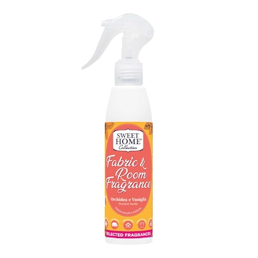 Sweet Home Fabric Fragrance &ndash; Orchid &amp; Vanilla, 250ml   Long-Lasting Home &amp; Fabric Freshener   Soft, Floral &amp; Sweet Aroma for Clothes, Bedding, Curtains &amp; Upholstery   Elegant &amp; Inviting Scent
