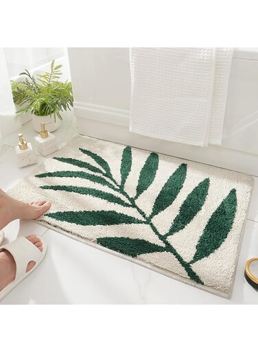EPEDIC Cartoon cute bathroom floor mats home bathroom absorbent foot mats bathroom non-slip door mats quick-drying thickened carpets (bamboo in the forest)