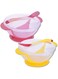 MAKINGTEC Baby Sucker Bowl, 2 Pack Stay Put Suction Baby Bowls with Temperature-Sensitive Spoons and Snap Tight Lids, Suction Toddler Spill-Proof to Go Storage Feeding Set