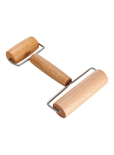 Baking Stick Wooden Rolling Pin Brown 3.2x10.5x6cm