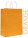Packing Kraft Paper Bag Orange Twisted Handle 22x11x27cm Paper Party Bags Hen Party Bags Kraft Paper Bag Bride Birthday Gift Bag Wedding Celebrations Bags For Party Favour Pack of 10 Pieces