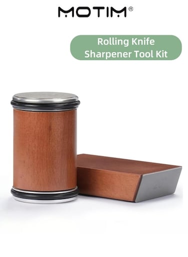 Rolling Knife Sharpener Tool Kit with 15&Acirc;&deg;-20&Acirc;&deg; Degree N52 Super Magnetic Angles for Kitchen Knives Any Hardness of Steel Work Sharp Knife Sharpener Tool with Diamonds for Steel