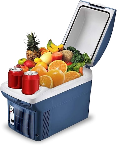 Crony Car Fridge 8 Litre Mini Fridge 12V Car Refrigerator Portable Camping Fridge Freezer Truck Electric Cool Box For Campervan Rv Boat Travel Picnic, 3℃ To 60 ℃/Low Consumption