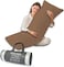 MUSA&Acirc;&reg; Full Body Long Pillow - Breathable Polyester Filling, Pregnancy Support Pillow (Brown, 50 x 120cm)