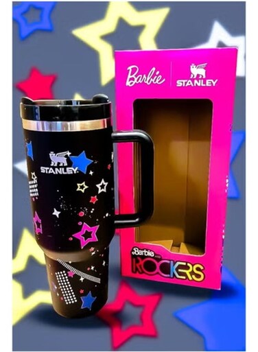 x Barbie 40oz Tumbler Stainless Steel Travel Mug with Reusable Straw   BPA Free &amp; Eco Friendly   Dishwasher Safe   Leakproof FlowState Lid &amp; Double Wall Vacuum Insulation Keeps Drinks Hot for 16 Hours &amp; Cold for 24 Hours   Slim Base Fits Car Cup Holders   Durable Ergonomic Handle for Home, Office, Travel &amp; Everyday Use
