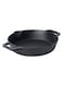Pre-Seasoned Cast Iron Skillet with 2 Side Handles 22cm Black - MY48447