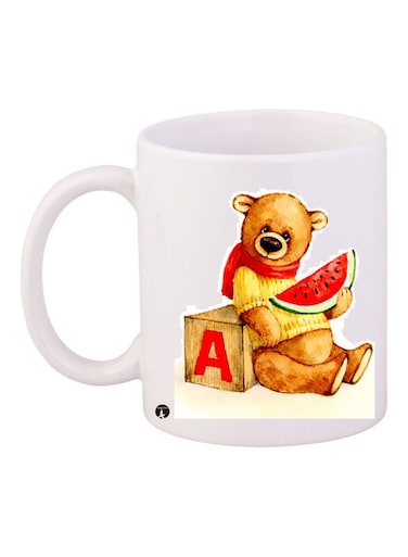 Printed Ceramic Coffee Mug Multicolour