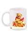 Printed Ceramic Coffee Mug Multicolour