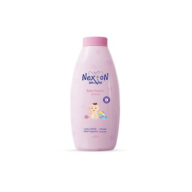 Nexton Baby Pink Powder 200g   Gentle Baby Powder for Newborns &amp; Infants   Absorbs Moisture &amp; Keeps Sensitive Skin Fresh and Dry