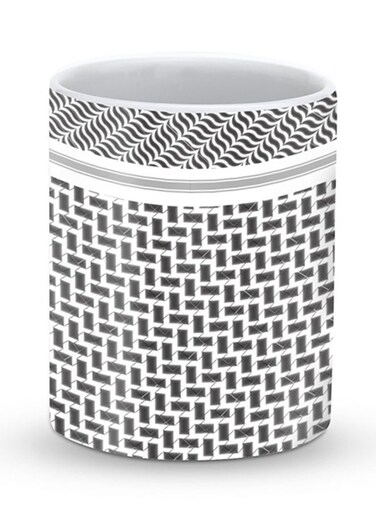 Premium Shemag Designer Mug Black/White