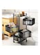 Rotating Storage Rack Basket Black 75x34x34cm