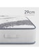 Home Mart Chelsea Memory Foam Pocket Spring Mattress &ndash; Medium Soft, Breathable Quilted Cover, Durable Support, Pressure Relief, Hotel Quality Mattress for Bedroom (Twin : 200x90 cm)