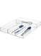 iDesign Clarity Drawer, Kitchen and Bathroom Organization Silverware, Spatulas, Gadgets, Large-Set of 4