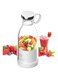 Portable blender Portable Electric Juicer Blender bottle Smoothie mixer Mini fruit Blender Battery Powered USB Blender (WHITE)