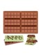 4 Packs Silicone Chocolate Molds, Food-Grade Rectangle Molds for Chocolate,Sweet, Wax Melts &amp; More, BPA-Free, Heat &amp; Freeze Safe