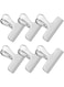 sddjqy Chip Clips, 6 Pack Bag Clips, Chip Clips Bag Clips Food Clips, Stainless Steel Bag Clips for Food, Office Kitchen Home Usage Storage