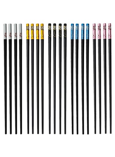 Pairs Non-Slip Fiberglass Chopsticks Set - Reusable, Dishwasher Safe, Easy to Clean Dining Tools for Home, Hotel &amp; Restaurant (9.45 Inch)