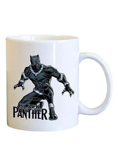 Your Wall Black Panther Printed Coffee Mug White/Black