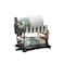 2-Tier Dish Drying Rack with Utensil Holder, 42cm Kitchen Organiser with Glass Storage, Black