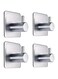 Adhesive Hooks Heavy Duty Wall Hooks Waterproof Stainless Steel Hooks for Hanging Coat, Hat,Towel Robe Hook Rack Wall Mount- Bathroom and Bedroom 4-Packs