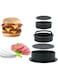 ALMEKAQUZ Hamburger Patty Press, Patty Maker, Beef Burger Press, 3-in-1 Non-Stick Meatloaf Press Set, BBQ, Household Gadgets, Comes with 100 Sheets of Food-safe and Reliable Silicone Paper