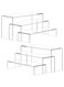 ANDGOO (Rectangular shape) - Display Risers, 6 Pcs Rectangular Clear Acrylic Showcase Collectibles Display Stands Suitable for Retail Shoe Showcase Jewellery Funko Pop Figures