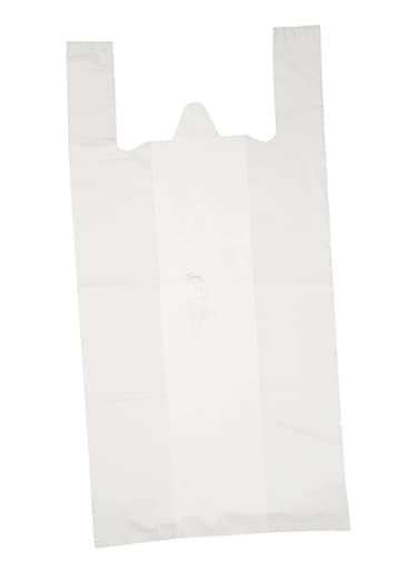 Plastic Disposable Grocery Bags (White,45cm X 50cm,1kg)