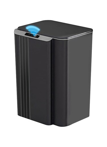 ROUNY Smart Waste Bin Inductive Trash Can, 5.3 Gallon/20L Touchless Bathroom Trash Can with Lid Motion Sensor, Waterproof Garbage Bin, Narrow Small Automatic Trash Can for Kitchen,Bedroom