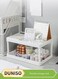 Double-Layer Makeup Countertop Storage Shelf Waterproof Cosmetic Storage Holder Dressing Desktop Vanity Storage Rack for Bedroom Bathroom