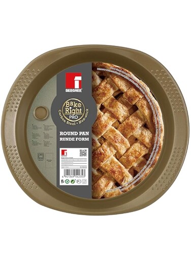 BERGNER BAKERIGHT PRO ROUND PAN 31CM CARBON STEEL, BG37053GD